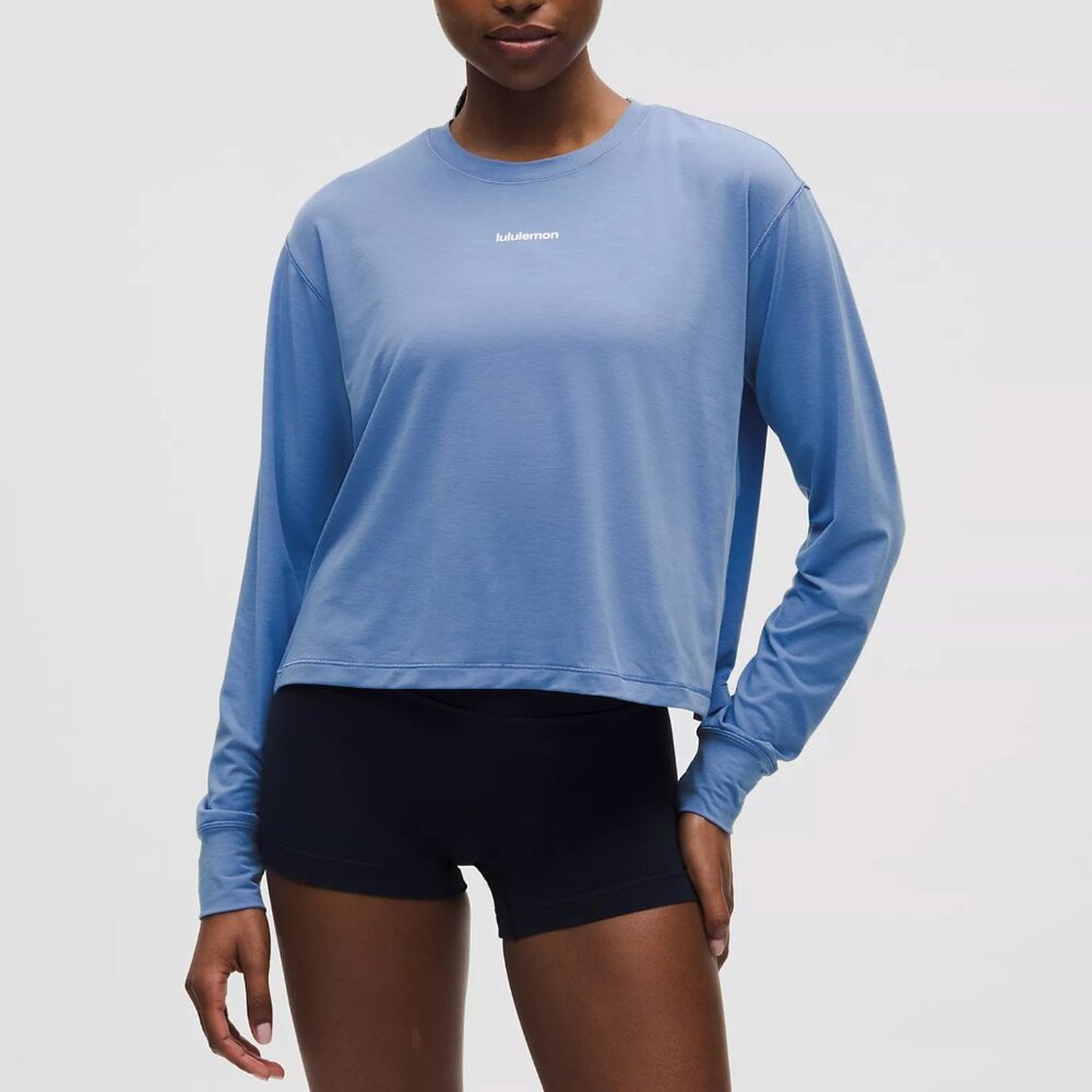 Jersey Training Long-Sleeve Shirt Wordmark | Dusty Lilac | Size 14